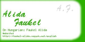 alida faukel business card